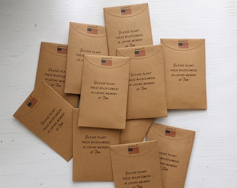 Memorial Bible Verse Seed Packet Favors Celebration of Life - Etsy