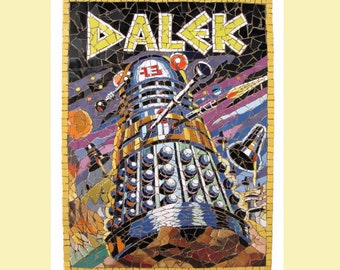 DALEK Fine Art Mosaic Art Poster