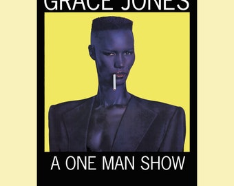 GRACE JONES One Man Show A3 Art Card