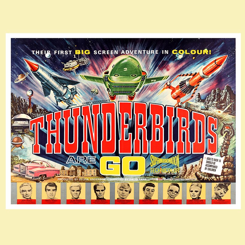 THUNDERBIRDS ARE GO Film Poster - Etsy