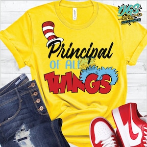 Principal of All Things, Read Across America SVG, dxf, eps, png Cricut-Silhouette-Instant Digital Download