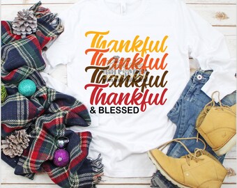 Thankful on Repeat SVG, dxf, eps and png Digital File
