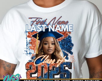 Class of 2025 Editable Canva Template Digital Download