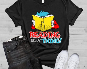 Reading is my Thing SVG, dxf, eps and png Digital Cut File