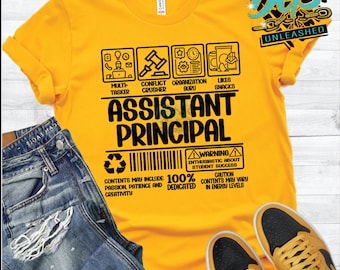 Assistant Principal Label SVG, dxf, eps, and png Digital Cut File, Instant Digital Download