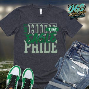 Can&#39;t Hide Pride Eagles SVG, dxf, eps, and png Digital Cut File, Spirit Wear, School Pride, Football Season, High School Football