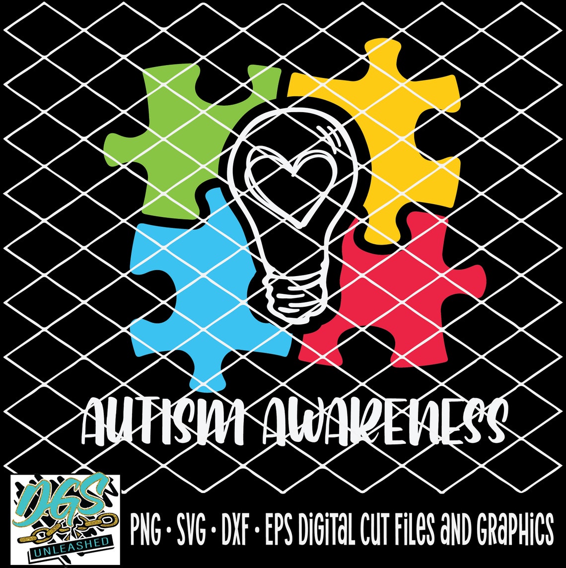 Autism Awareness Autism Autistic Puzzle Piece Light Bulb - Etsy