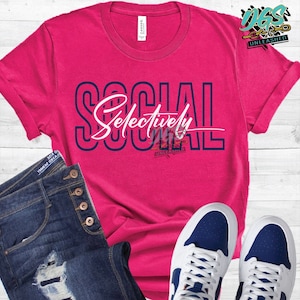 Selectively Social SVG, dxf, png, and eps Digital Cut File
