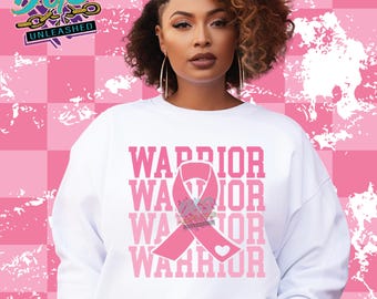 Warrior SVG, dxf, png and eps Digital Design File, Breast Cancer Awareness File