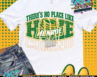 There's No Place Like Homecoming Template Editable Canva Template Digital Download