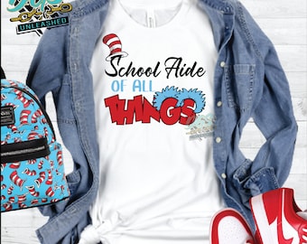 School Aide of All Things, Read Across America SVG, dxf, eps, png-Instant Digital Download