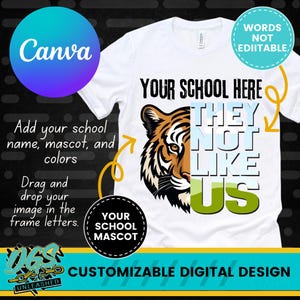 They NOT LIKE US Customizable Canva Template Digital Download
