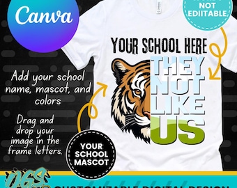 They NOT LIKE US Customizable Canva Template Digital Download