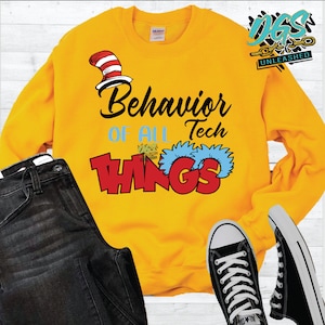 Behavior Tech of All Things, Reading Across America SVG, dxf, eps, png Instant Digital Download