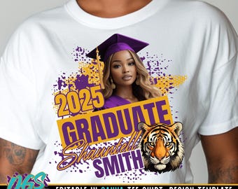 2025 Graduate slant Editable Template Digital Download