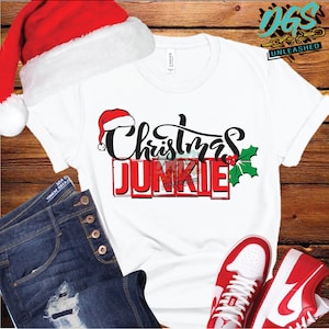 Christmas Junkie SVG, png, eps, dxf- Instant Digital Download