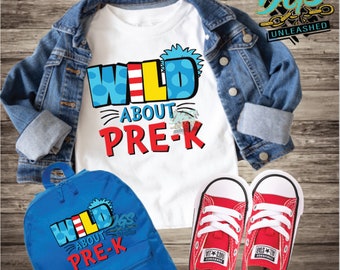 Wild About PreK, Reading Across America SVG, dxf, eps, png Descarga digital instantánea
