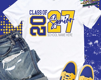 Class of 2027 Senior SVG, dxf, eps, and png Digital Cut File