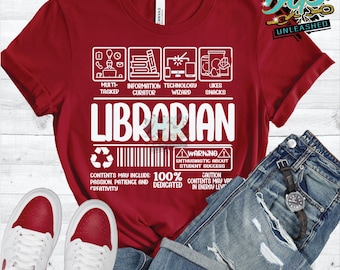 Librarian Label SVG, dxf, eps, and png Digital Cut File, Digital Download
