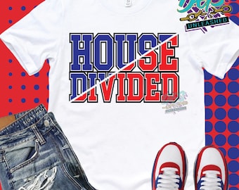 House Divided SVG, dxf, eps, and png Digital Cut File