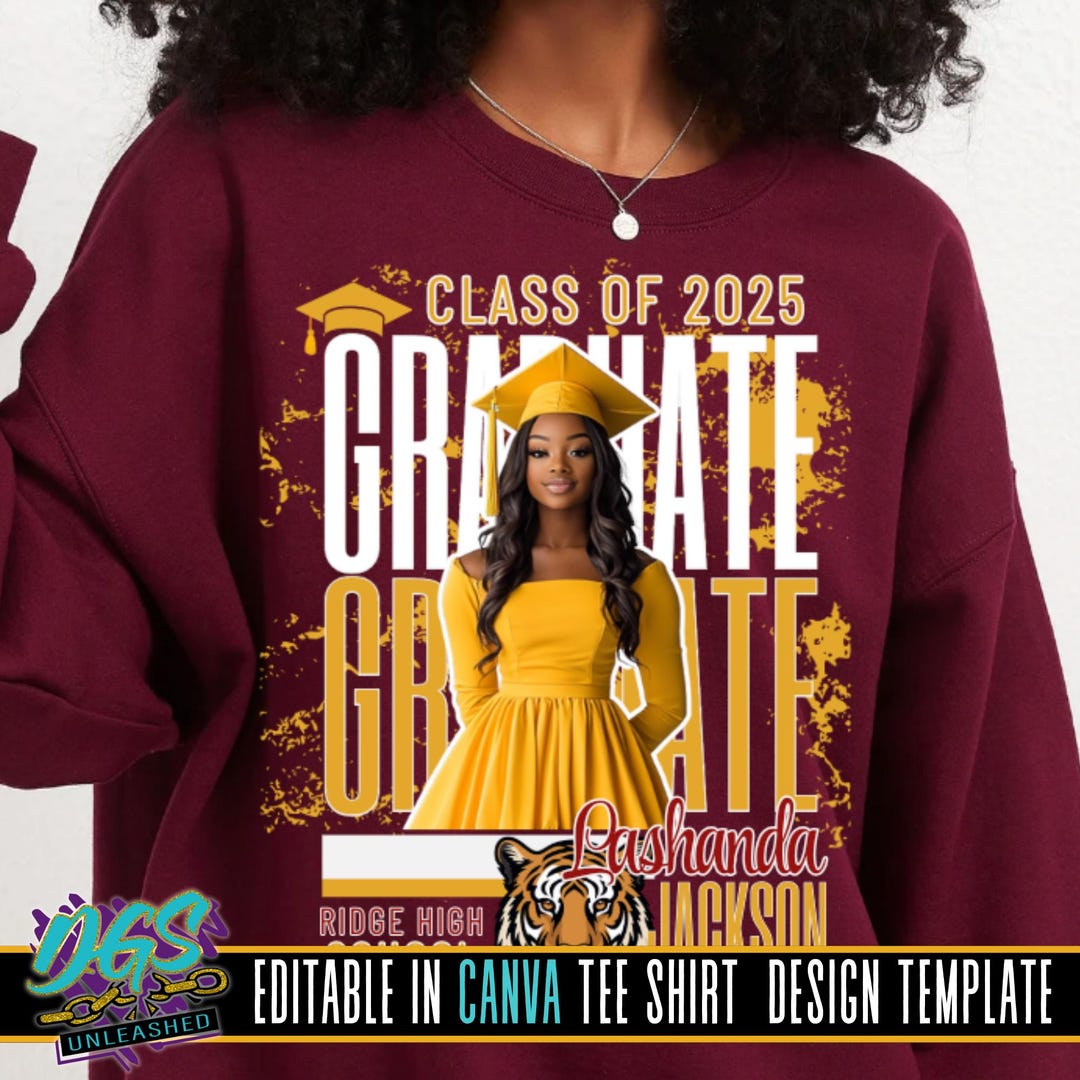 Graduate Repeat Editable Canva Template Digital Download - Etsy