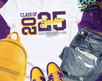 Class of 2025 Senior SVG, dxf, eps, and png Digital Cut File, Senior Year Design, Graduation Design, High School Senior