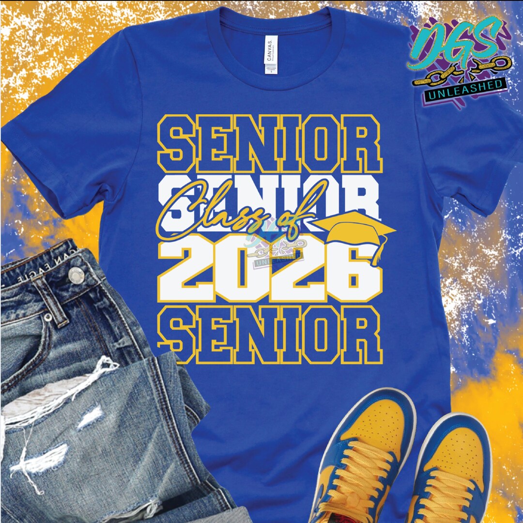 Senior Class of 2026 Stacked SVG, Dxf, Eps, and Png Digital Cut File ...