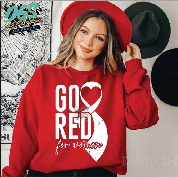 Go Red for Women SVG, dxf, png, and eps