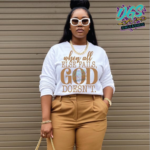 God Doesn't Fail Faith Based SVG, dxf, eps, png Cricut-Silhouette, Instant Digital Download
