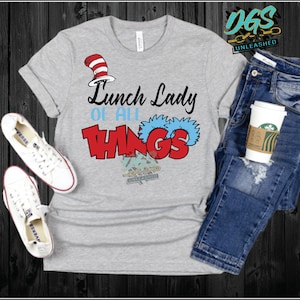 Lunch Lady of All Things, SVG, dxf, eps, png, Read Across America, School, Instant Dowload