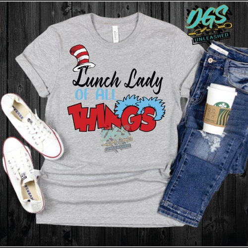 Lunch Lady of All Things SVG Dxf Eps Png Read Across - Etsy