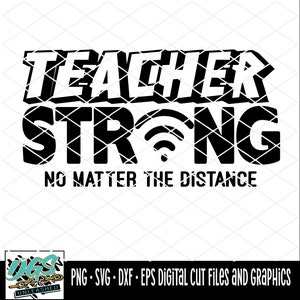 Teacher Strong 1 SVG, dxf, eps, and png Digital Design