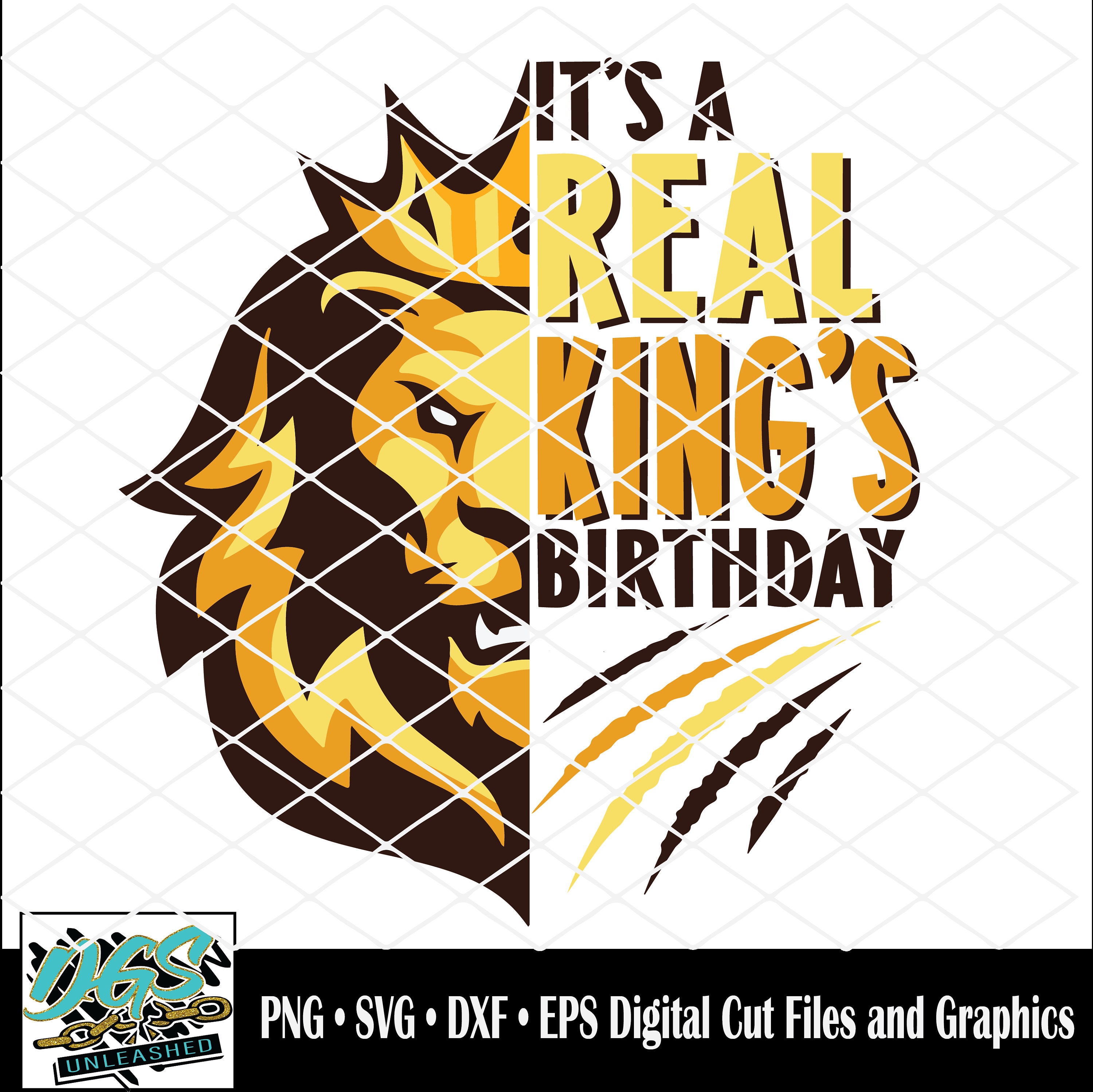 A Real King Birthday SVG dxf eps and png Digital Cut File Etsy España