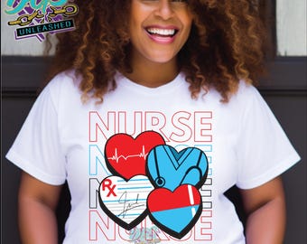 Nurses Hearts PNG ONLY! Digital Download
