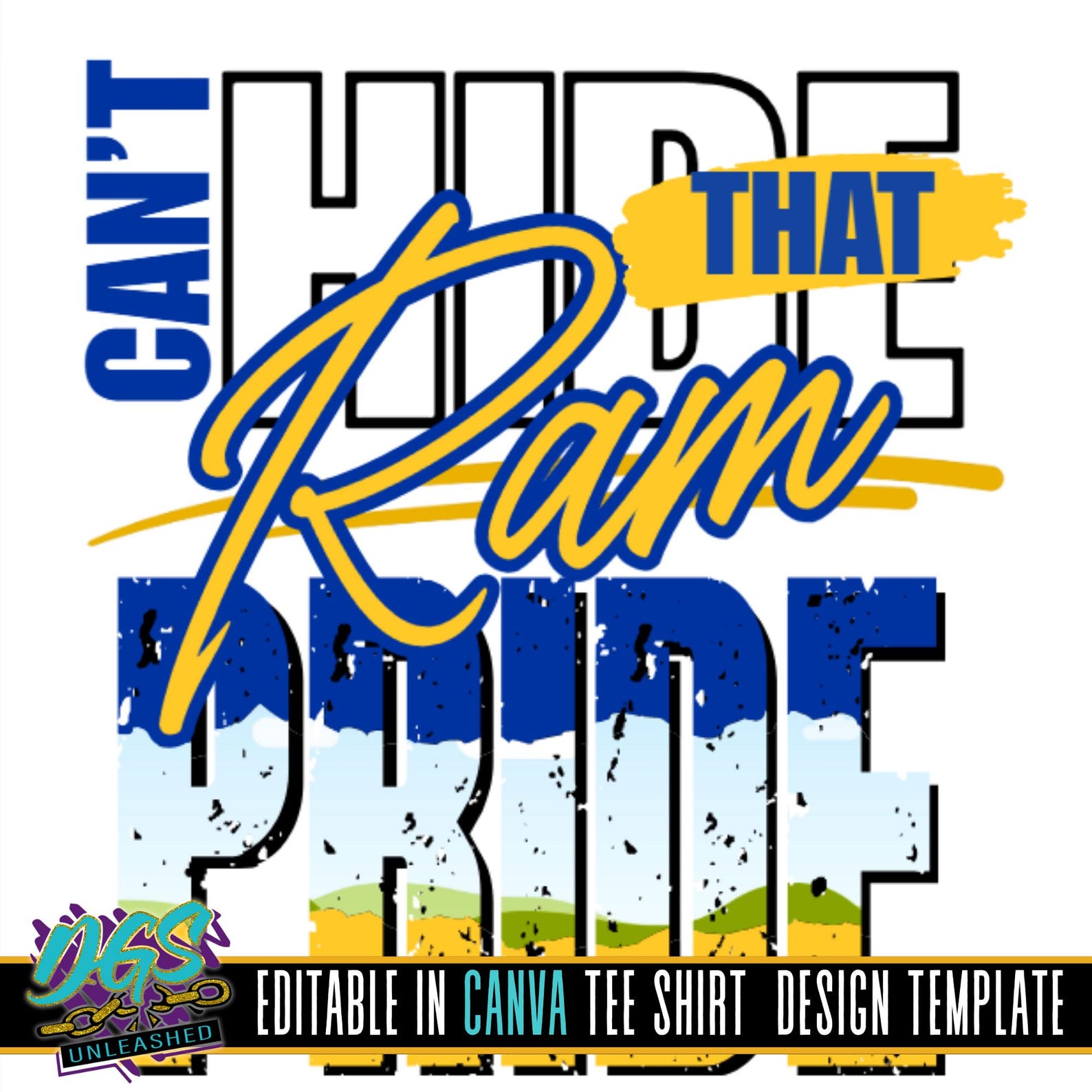 Can't Hide Frame Template Editable Digital Download - Etsy