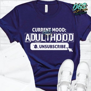 Adulthood SVG, dxf, png, and eps Digital Cut File