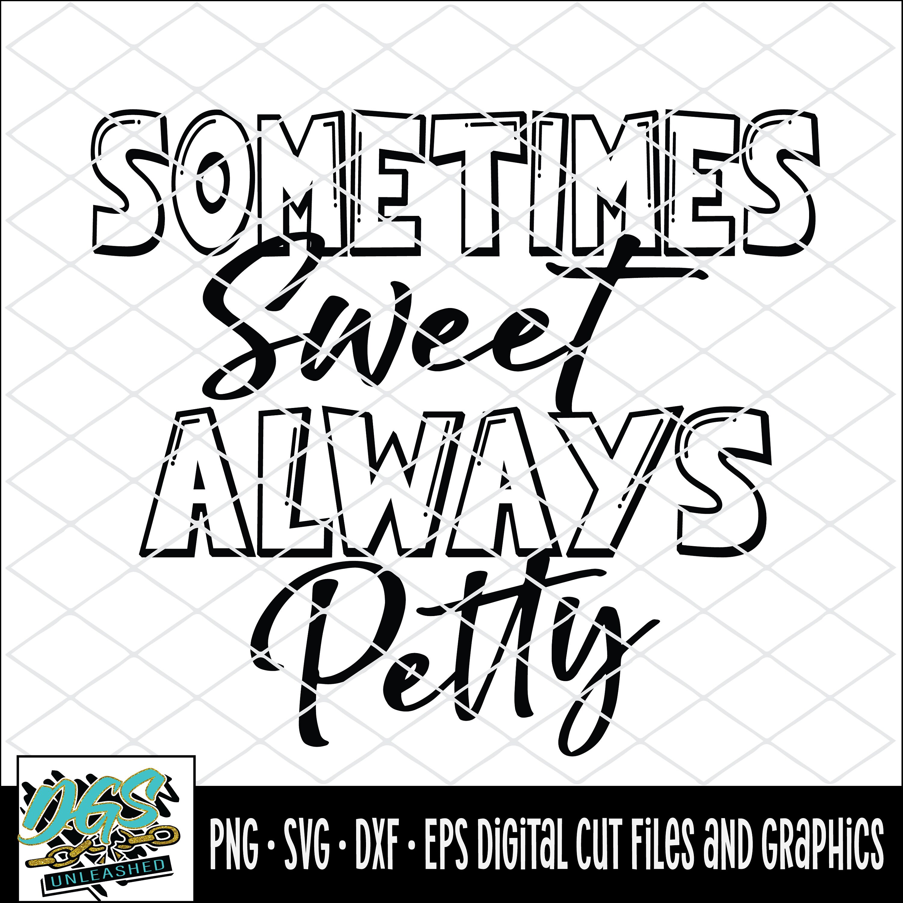 Sometimes Svg Sometimes Sweet SVG, Dxf, Eps, and Png Digital Design - Etsy