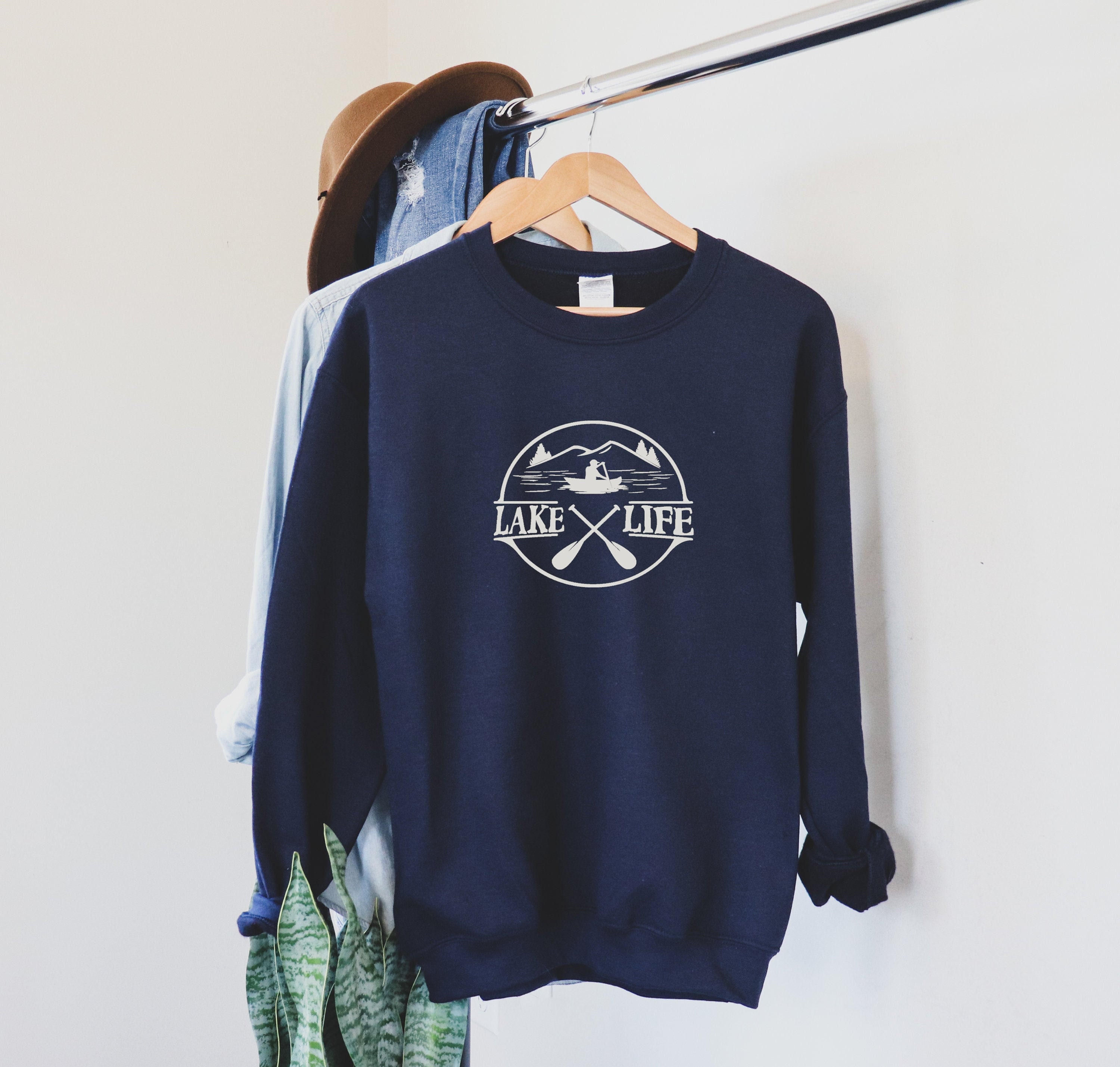 Lake Life Sweatshirt Camping Blouse Personalised Sweater | Etsy