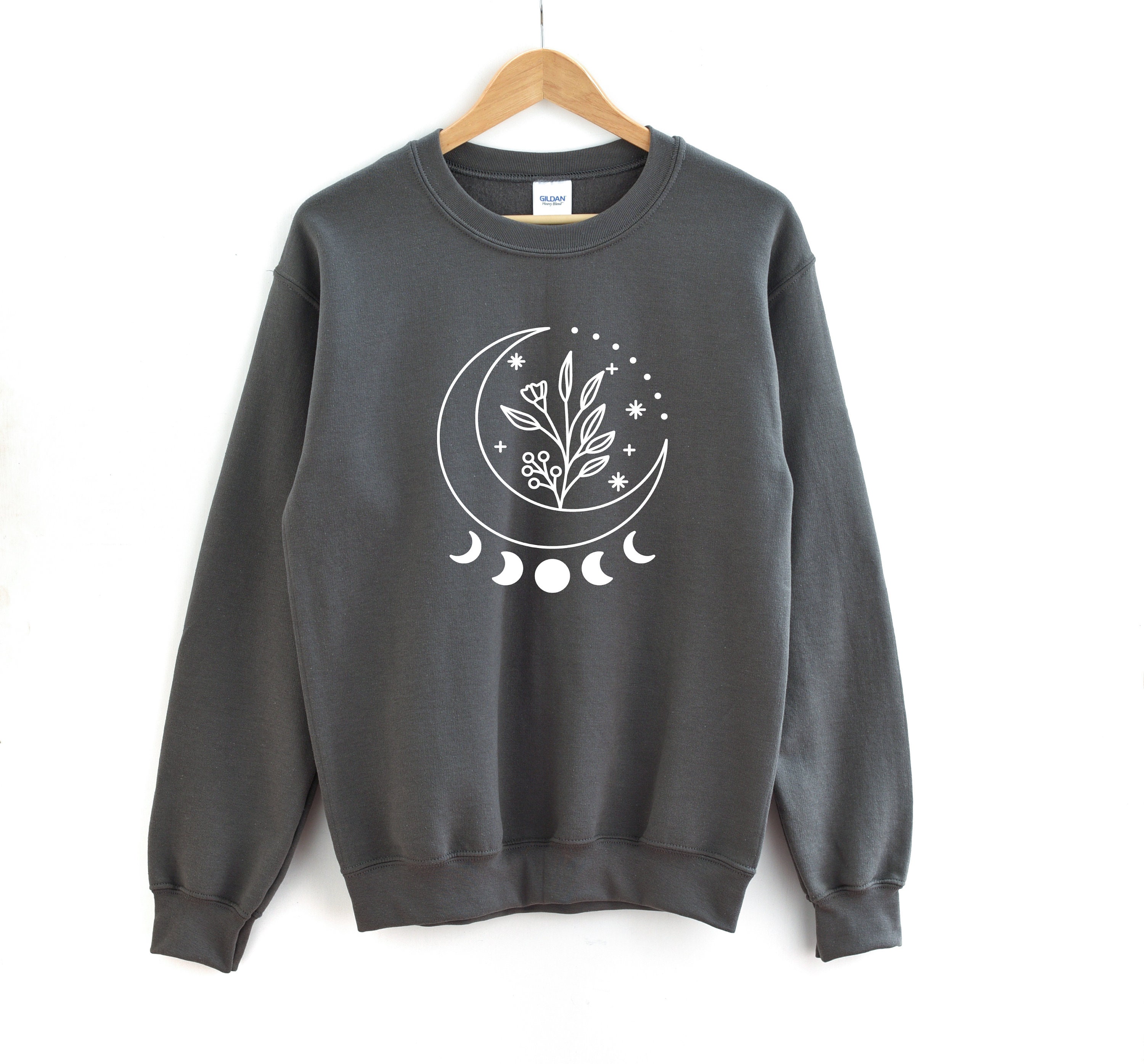 Moon Phase Sweater Lunar Sweatshirt Personalized Blouse New - Etsy UK