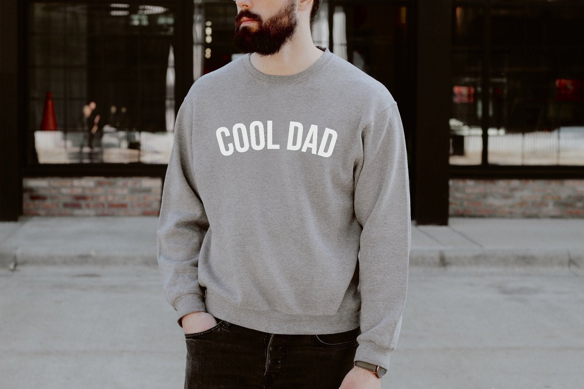 Cool Dad Sweatshirt Personalized Gift 