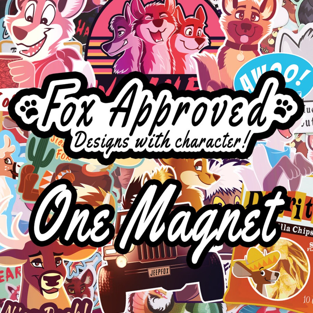 Cartoon Animal by Foxapproved Single Pack Pick From 15 Vinyl, Waterproof Designs Etsy
