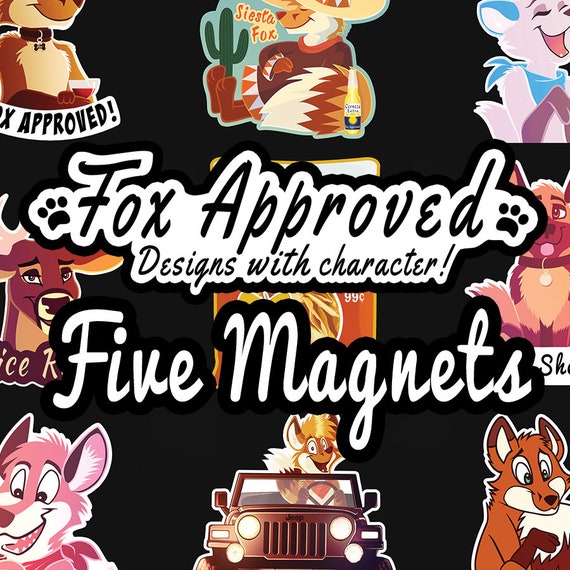 Cartoon Animal by Foxapproved Five Pack Pick From Etsy