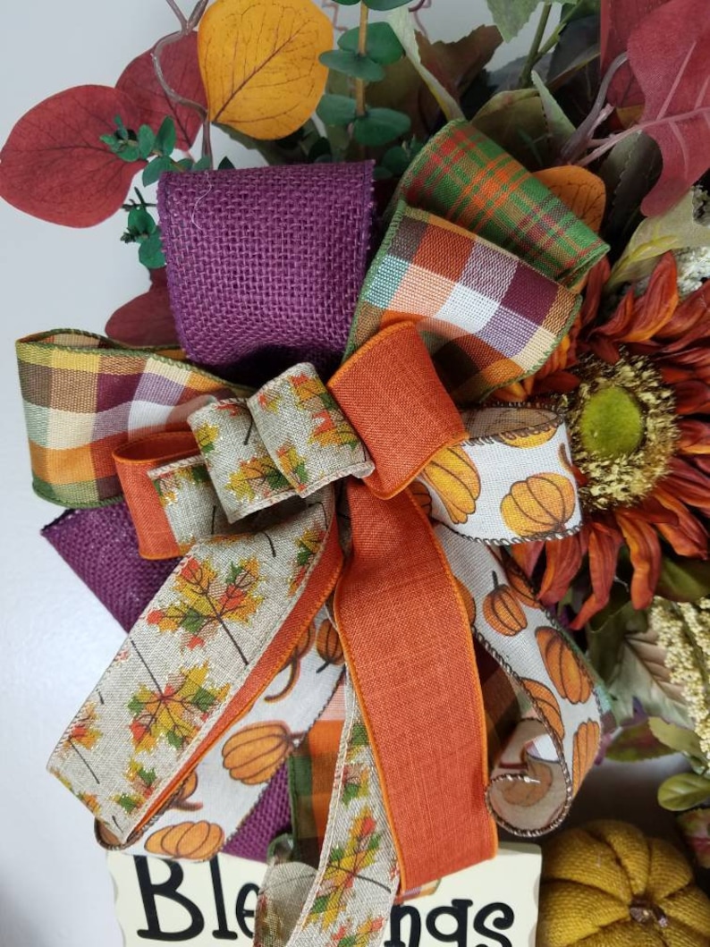 floral scarcrow decoration,fall blessing decoration fall decor fall wreath Thanksgiving decoration farmhouse decor fall decorations,