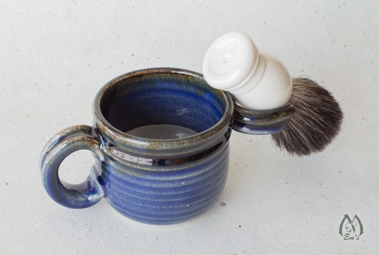 Shaving Set 3pc Shave Kit Ceramic Mug with Fork Men's Etsy