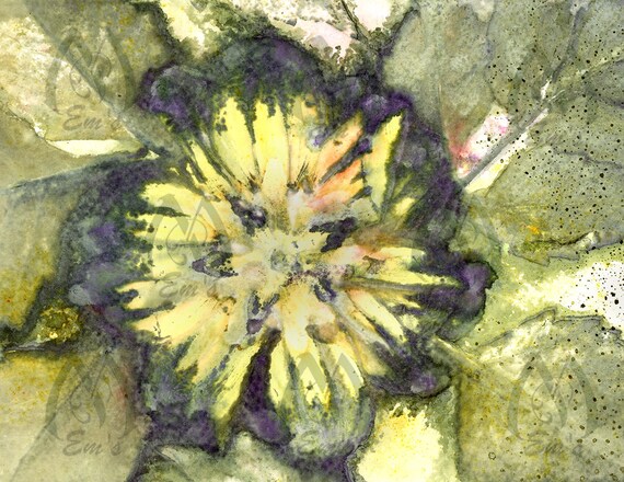 Dahlia Eco Print Paper, Eco Dyed Printing, Eco Printed Paper
