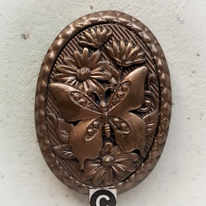 Cold cast bronze magnets, hummingbird, flowers, floral, butterfly, frig magnets, refrigerator magnets, office decor, file cabinet magnets
