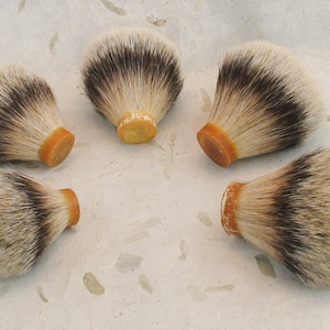 Silver tip knot, 21/24/27mm, shave knots, silver tip bristles, brush head, diy, have hair knot, shave brush hair, brush knot, badger knot