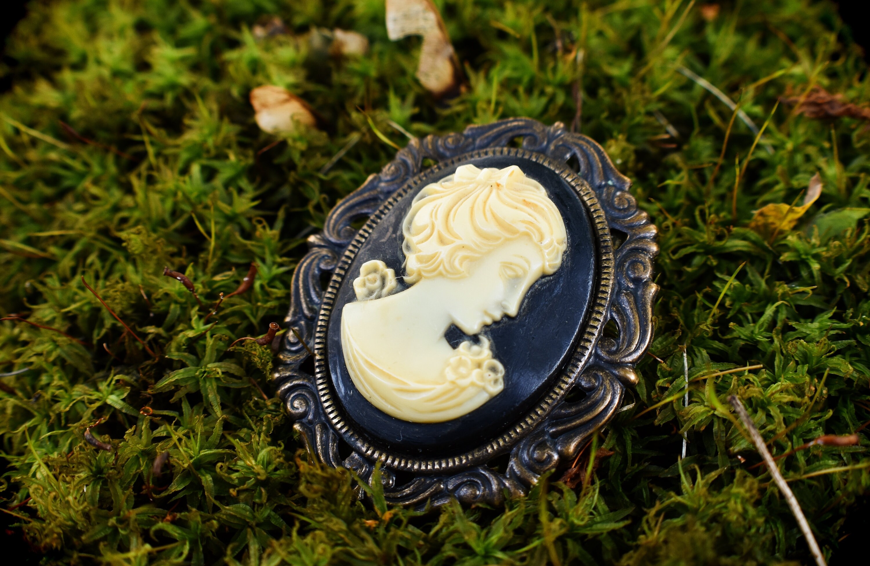 Victorian Lady Cameo Brooch Pendant Etsy UK
