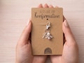 Personalized Guardian Angel Christening Favor with Name | Communion Table Decoration Angel Pendant | Confirmation Gift for Guests