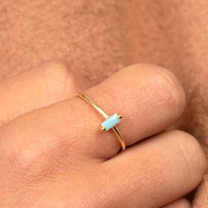 Turquoise baguette best sale ring